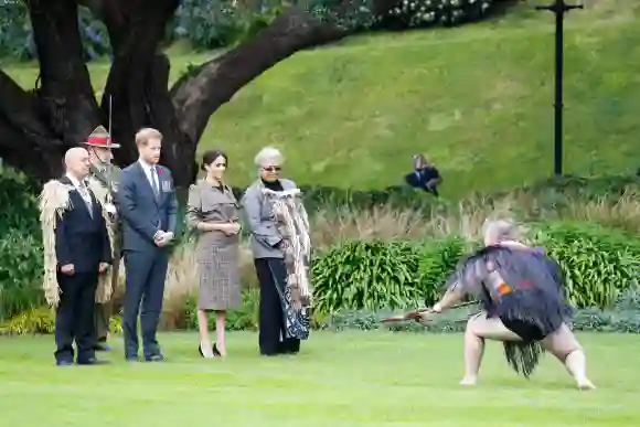 The Duke and Duchess of Sussex at the Government House in Wellington, New Zealand
