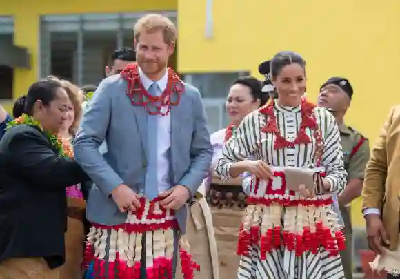 The Duke and Duchess of Sussex in Tonga