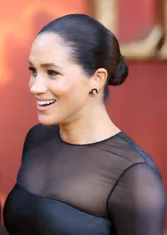Duchess Meghan at the premiere of The Lion King in London