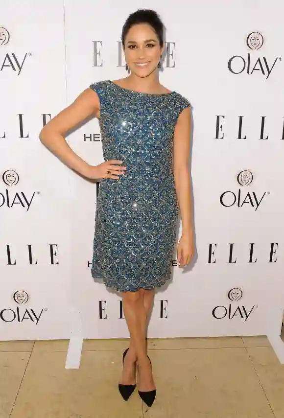 Meghan Markle attends ELLE's Annual Women in Television Celebration at Sunset Tower on January 22, 2014