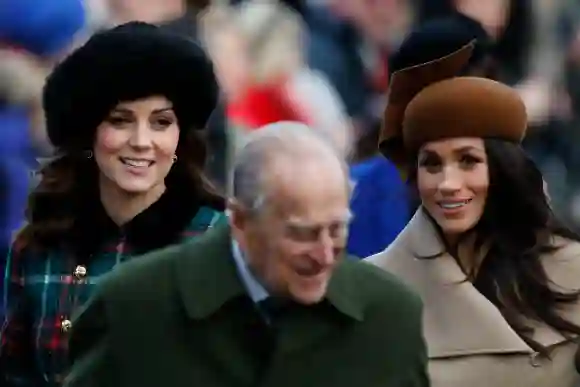 Meghan Markle y Kate Middleton asisten al servicio religioso de Navidad de 2017