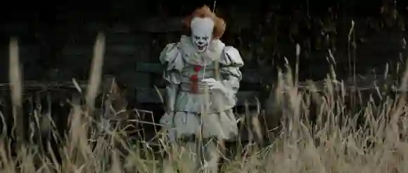 Bill Skarsgard in a scene from the movie 'It'