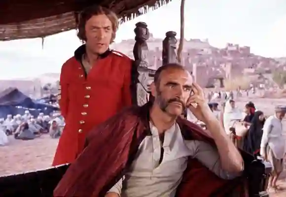 Michael Caine et Sean Connery dans "The Man Who Would Be King" (L'homme qui serait roi)