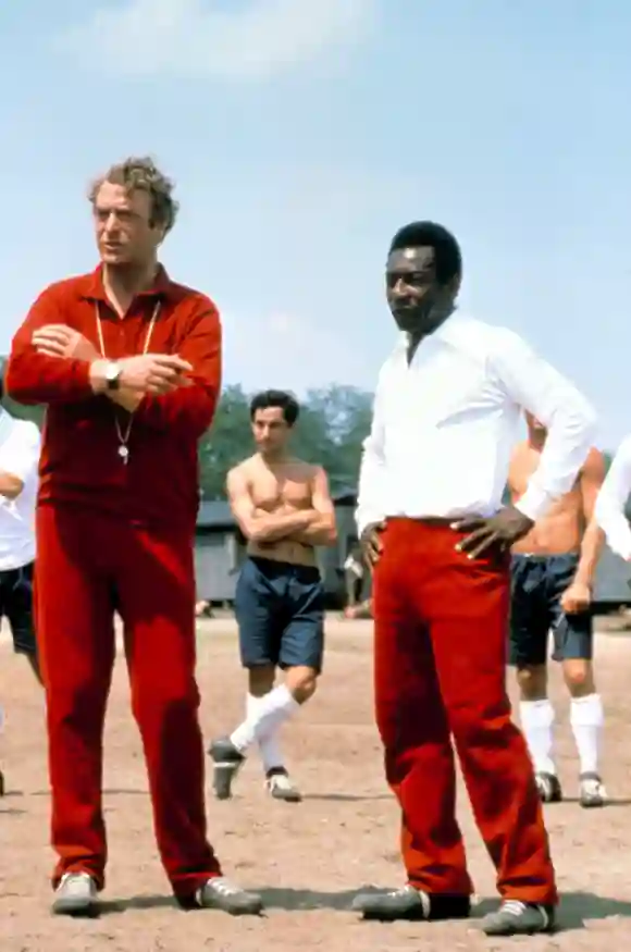 Michael Cain y Pelé