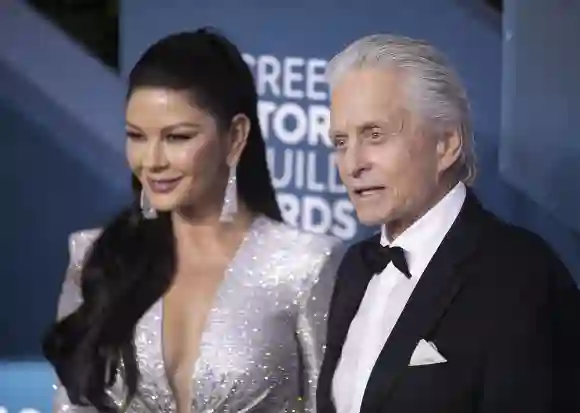 Catherine Zeta-Jones y Michael Douglas en 2020