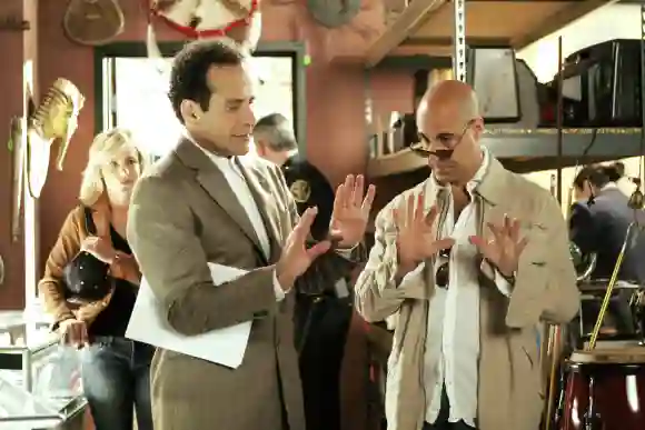 Tony Shalhoub and Stanley Tucci in 'Monk'