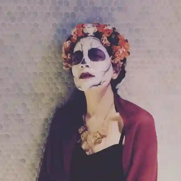 Natalia Lafourcade vestida de catrina