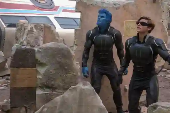 Nicholas Hoult and Tye Sheridan in 'X-Men: Apocalypse'.