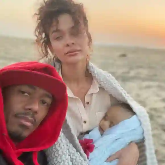 Nick Cannon and Alyssa Scott with Zen Cannon