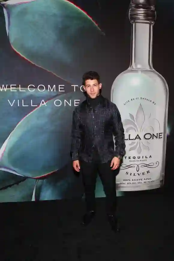 Nick Jonas attends the John Varvatos Villa One Tequila Launch Party at John Varvatos Bowery on August 29, 2019