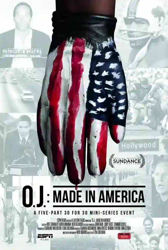 O.J.: MADE IN AMERICA, US poster, O.J. Simpson, 2016.