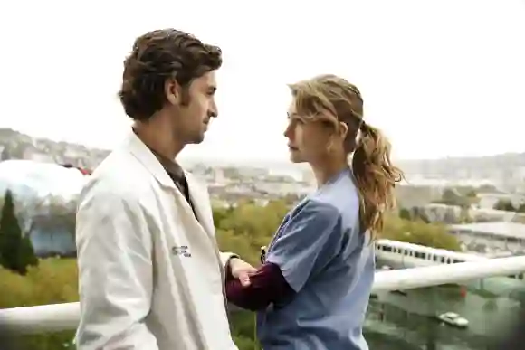 "Derek Shepherd" and "Meredith Grey" in 'Grey's Anatomy'