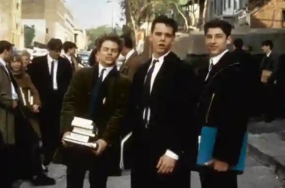 Stephen Geoffreys, Kevin Dillon, and Patrick Dempsey in 'Catholic Boys; Heaven Help Us'.