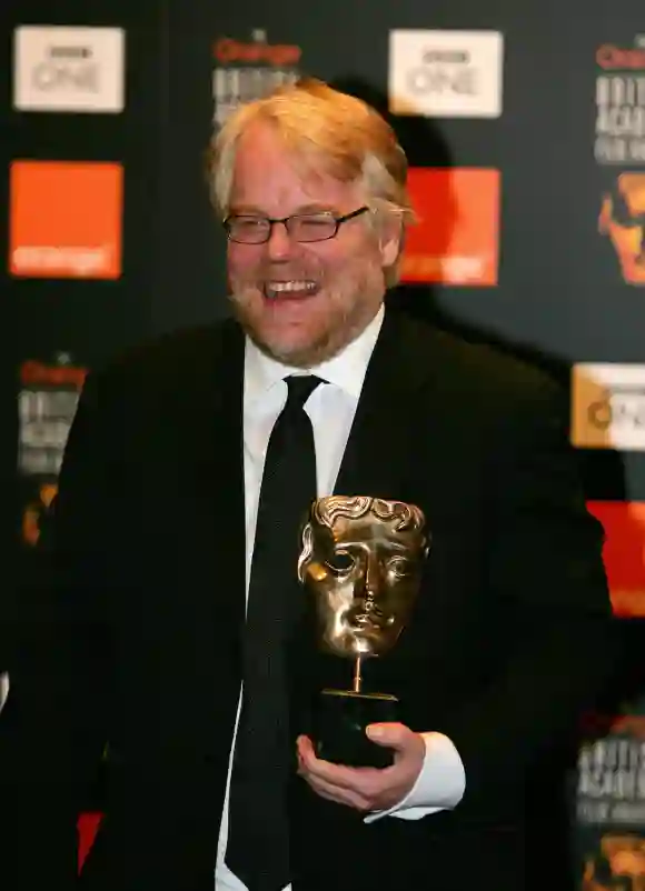 Philip Seymour Hoffman at the BAFTA's.