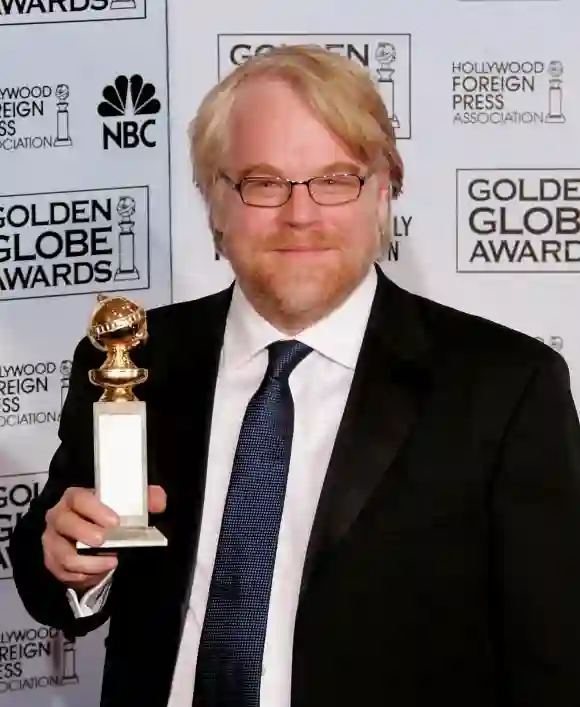 Philip Seymour Hoffman at the Golden Globes.