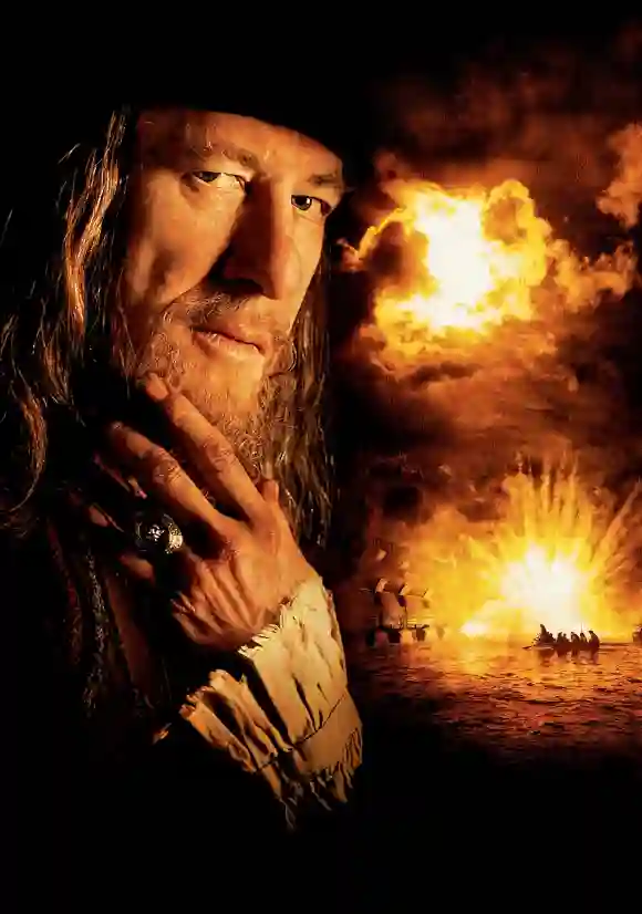 Geoffrey Rush as "Captain Barbossa"