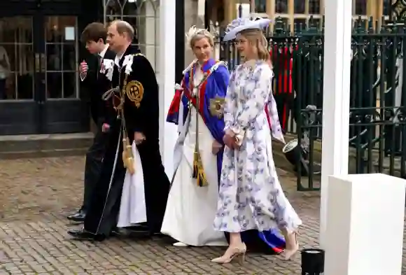 Le prince Edward et la duchesse Sophie avec leurs enfants : Lady Louise Mountbatten-Windsor et James Mountbatten-Windsor