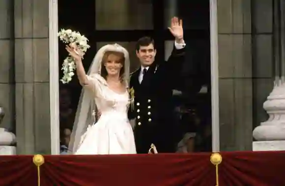Sarah Ferguson Prince Andrew wedding day 1986