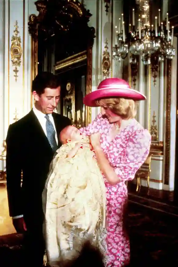 Prince Charles, Prince William and Princess Diana 1982