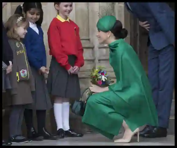 Duquesa Meghan después del Servicio del Día de la Commonwealth en Londres el lunes.