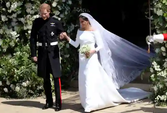 El príncipe Harry y Meghan, duquesa de Sussex el día de su boda en el castillo de Windsor.