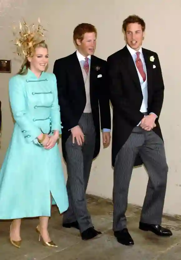 Prince Harry, Prince William and Laura Parker Bowles