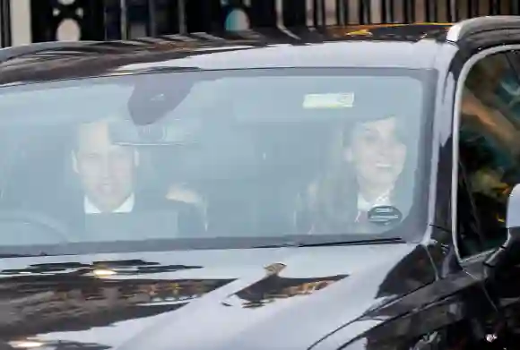 Prince William and Duchess Catherine leave Buckingham Palace on December 18 2019.