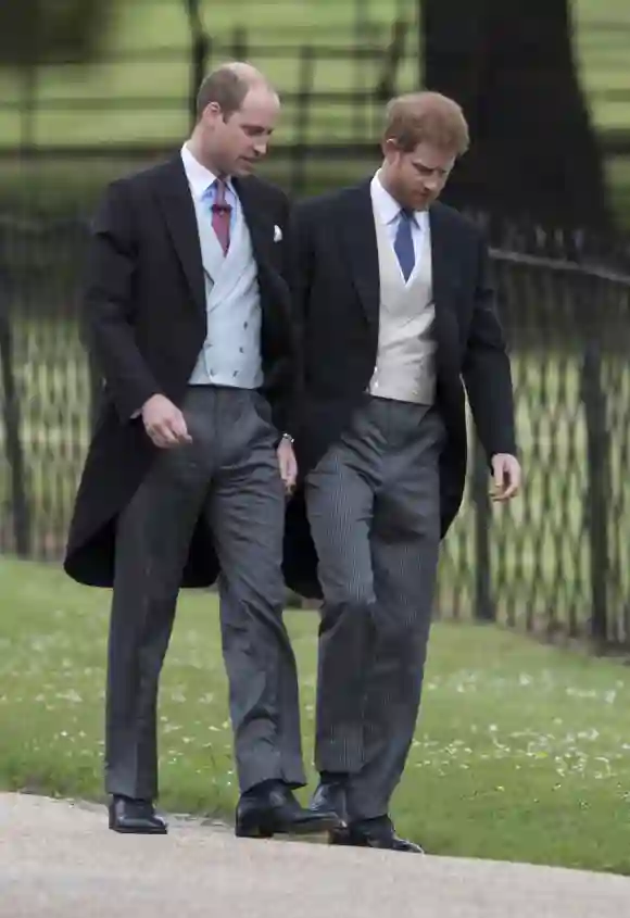 Príncipe William y Príncipe Harry en la boda de Pippa Middleton
