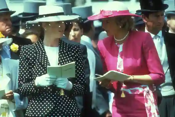 La Princesa Diana y Sarah Ferguson en 1985
