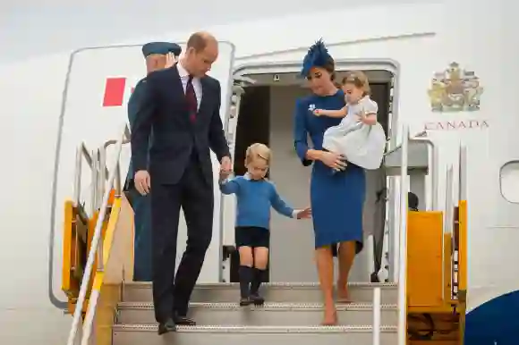 Los príncipes William, George, Charlotte y Kate Middleton