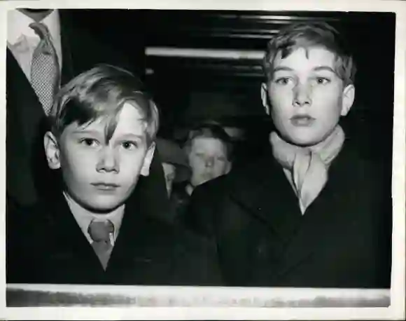 Los Príncipes William y Richard de Gloucester en 1953