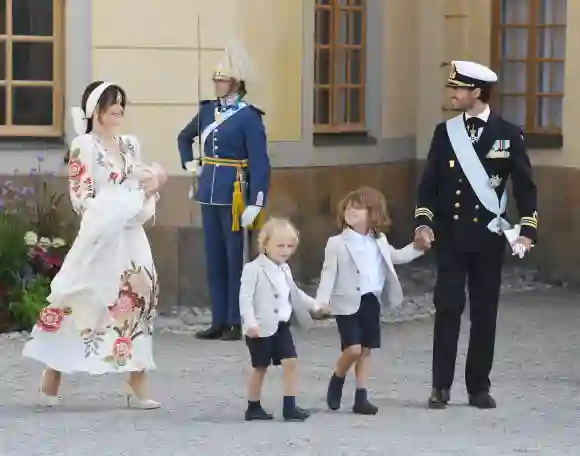 At the christening of Prince Julian: Prince Gabriel and Prince Alexander in a partner look