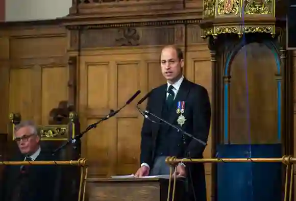 Prince William speaks on the death of Lady Diana during a speech in Edinburgh