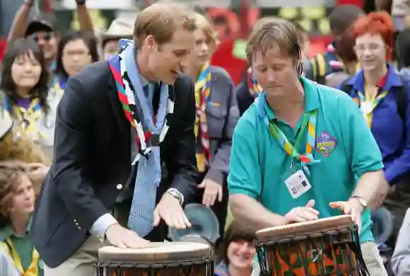 Prince William at the 21st World Scout Jamboree opening on July 28, 2007