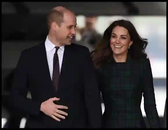 Prince William and Duchess Kate at the opening of the V&amp;A Dundee design museum in 2019