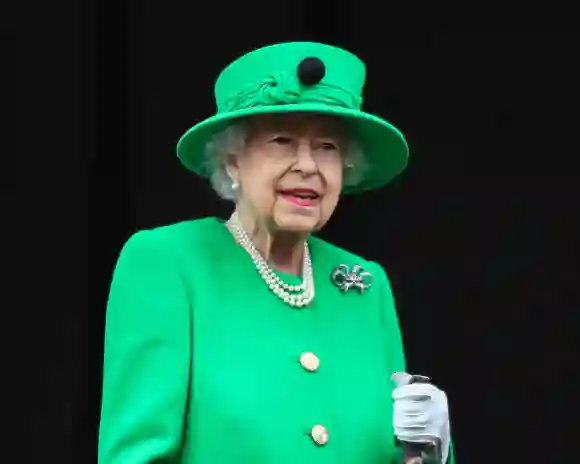 Queen Elizabeth II, accompanied by The Prince of Wales and The Duchess of Cornwall, The Duke and Duchess of Cambridge