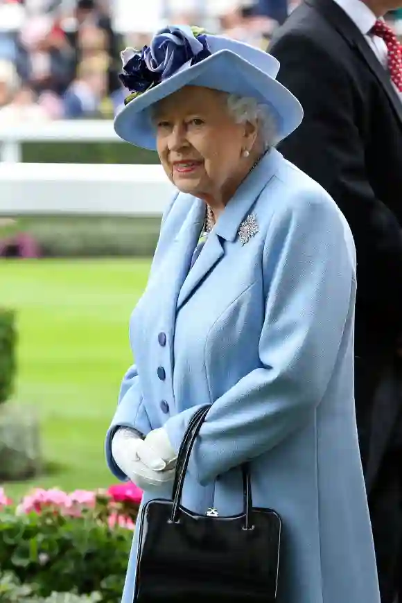 Queen Elizabeth II on day one of Royal Ascot at Ascot Racecourse on June 18, 2019 in Ascot, England