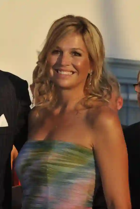 Prince Nikolaos Of Greece and Tatiana Blatnik Wedding - Spetses Crown Princess Maxima of the Netherlands attending the w