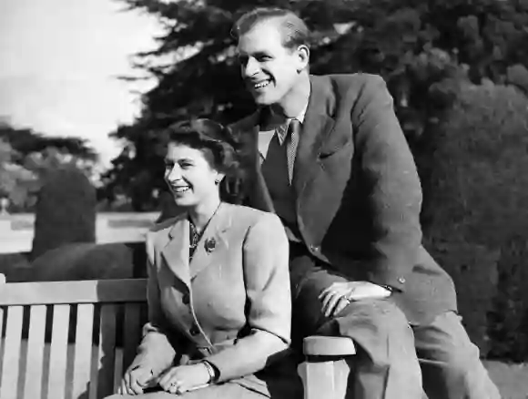 La Reina Isabel II y el Príncipe Felipe durante su luna de miel en 1947