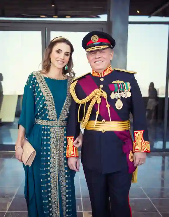 La Reina Rania y el Rey Abdullah de Jordania en 2016