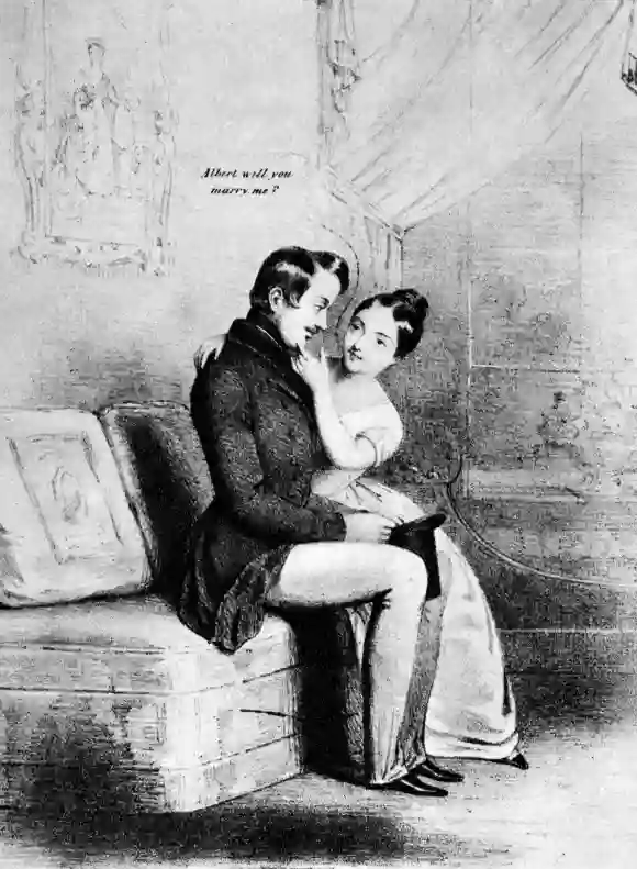 La propuesta de matrimonio de la Reina Victoria al Príncipe Alberto