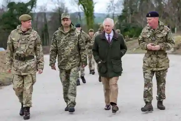 King Charles III Visits Ukrainian Military In Training