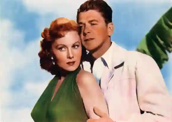 Rhonda Fleming, Ronald Reagan in 'Tropic Zone'