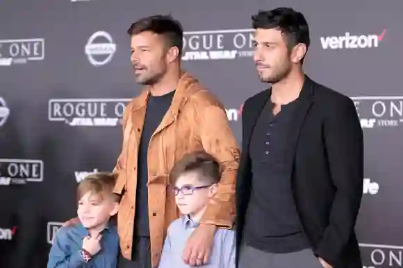 Ricky Martin, Jwan Yosef and their children