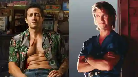 Jake Gyllenhaal and Patrick Swayze in 'Road House'