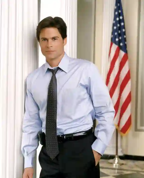 Rob Lowe as "Sam Seaborn" in The West Wing.