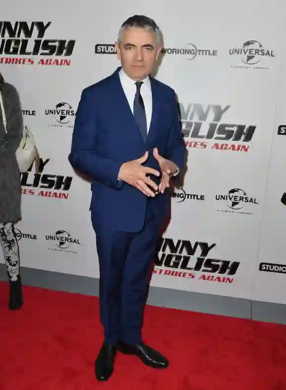 Rowan Atkinson arrive pour la projection spéciale de "Johnny English Strikes Again" à l'AMC Lincoln Square à New York le 23 octobre 2018.
