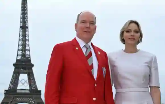 Le prince Albert et la princesse Charlène