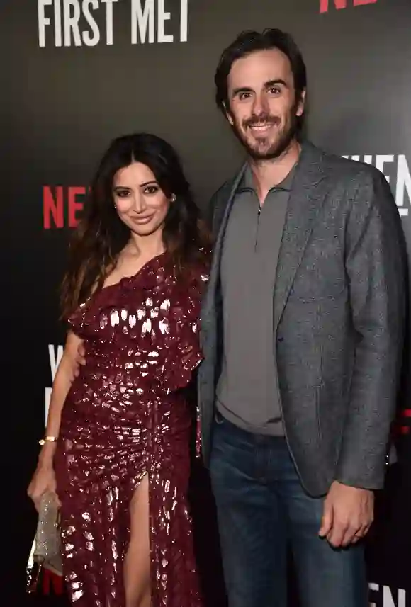 Noureen DeWulf and NHL player Ryan Miller attend a special screening of Netflix's "When We First Met" at ArcLight Hollywood on February 20, 2018