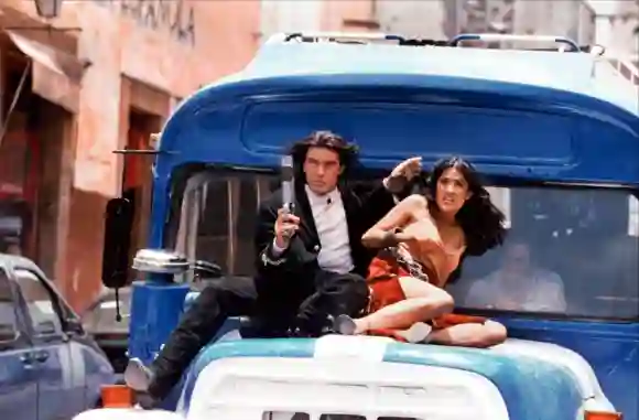 Antonio Banderas and Salma Hayek in 'Once Upon a Time in Mexico'